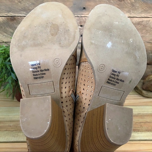 Charming Charlie tan vegan leather ankle booties - Picture 6 of 6